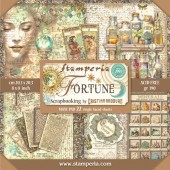 Набор бумаги односторонней для скрапбукинга Stamperia SBBSXB03 "FORTUNE", 20,3х20,3 см